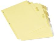 Economical Insertable Index Clear Tabs 5 Tab Letter Buff 6 Sets P