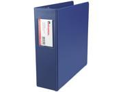 Suede Finish Vinyl Round Ring Binder With Label Holder 3 Capacity R