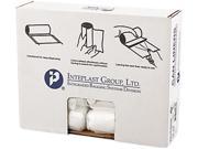 Inteplast Group S242408N High Density Can Liner 24 x 24 10gal 8mic Clear 50 Roll 20 Rolls Carton 1 Carton