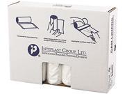 Inteplast Group S404814N High Density Can Liner 40 x 48 45gal 14mic Clear 25 Roll 10 Rolls Carton 1 Carton