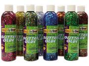 Glitter Glue Chip Class Pack Assorted Colors 8 Oz Bottles 8 Pack