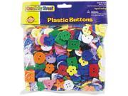 Plastic Button Assortment 1 lbs. Assorted Colors Sizes