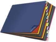 Poly Insertable Dividers 12 Tab 11 x 17 Multicolor