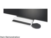 Underdesk Keyboard Tray With Oval Mouse Platform Black