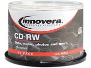 Cd Rw Discs Rewritable 700Mb 80Min 12X Spindle Silver 50 Pack