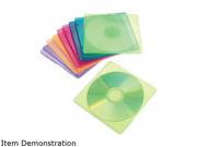 Slim Cd Case Assorted Colors 10 Pack