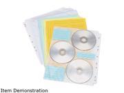 Two Sided Cd Dvd Pages For Three Ring Binder 10 Pack