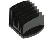 Incline Sorter 6 Compartments Plastic 7.5w X 7.5d X 6.4h Black