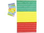 Adjustable Tri Section Pocket Chart With 18 Color Cards Guide 36 X 6