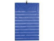 Original Pocket Chart With 10 Clear Pockets Grommets Blue 33 3 4 X