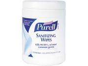 PURELL 911306EA Sanitizing Hand Wipes 6 x 6 3 4 White 270 Wipes Canister