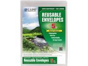 Biodegradable Poly Envelope Hook and Loop fastener Closure 9 1 4 X 12 4 5 Clear