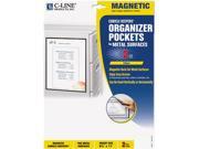 Magnetic Cubicle Keepers Display Holders 8 1 2 x 11 Clear 2 Pack
