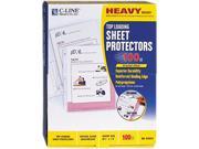Heavyweight Polypropylene Sheet Protector Clear 11 X 8 1 2