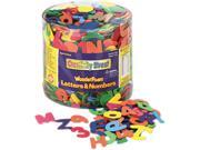 Wonderfoam Letters And Numbers 1 2 Lb. Tub Approximately 1 500 Pieces