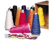 Trait Tex Double Weight Yarn Cones 2 Oz Assorted Colors 12 Box