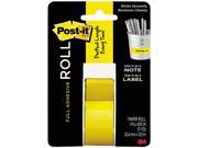 Full Adhesive Label Roll 1 x 400 Yellow 1 Roll