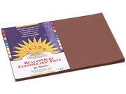 Construction Paper 58 Lbs. 12 X 18 Dark Brown 50 Sheets Pack