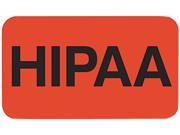 Medical Labels for HIPPA 7 8 x 1 1 2 Orange 250 Roll