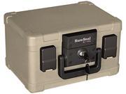 SureSeal By FireKing SS102 Fire and Waterproof Chest 0.15 ft3 12 1 5w x 9 4 5d x 7 3 10h Taupe