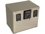 SureSeal By FireKing SS106 Fire and Waterproof Chest 0.60 ft3 16w x 12 1 2d x 13h Taupe