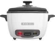 BLACK DECKER RC514 14 Cup Cooked 7 Cup Uncooked Rice Cooker and Food Steamer White