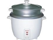 Brentwood TS 180S 8 Cup 1.5 Liter Rice Cooker with Steamer White Body
