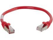 6IN CAT6 SNAGLESS SHIELDED STP NETWORK PATCH CABLE RED