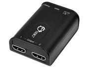 2 Port HDMI Splitter with Audio USB Powered