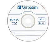 Verbatim BD R DL 50GB 6X with Branded Surface 25pk Spindle