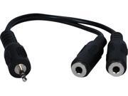 6 Inch 2.5mm Stereo Male to 3.5mm Female Splitter Cable 6 Inch 2.5mm Stereo Male to 3.5mm Female Splitter Cable