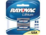 RAYOVAC RL123A 2A 3 Volt 123A Lithium Photo Batteries 2 pk