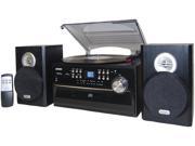 Jensen 77283914744 JTA475B Speed Stereo Turntable CD R RW Compatible Cassette and AM FM Stereo Radio