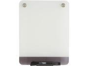 Clarity Glass Personal Dry Erase Boards Ultra White Backing 9 x 12