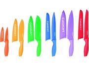 Advantage? 12 Piece Color Coded Professional Stainless Steel Knives