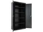 Alera ALE82109 Assembled 72 High Storage Cabinet w Adjustable Shelves 36w x 18d Black