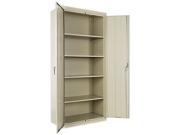 Assembled 78 High Storage Cabinet w Adjustable Shelves 36w x 18d Putty