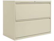 Two Drawer Lateral File Cabinet 36w X 19 1 4d X 28 3 8h Putty