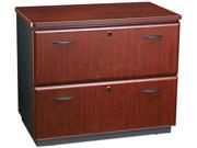 Series A Collection 36w Two Drawer Lateral File assembled Hansen Cherry