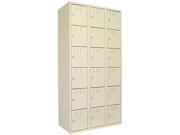 Box Compartments Triple Stack 36w X 18d X 72h Sand