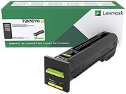 Lexmark 72K1XY0 Extra High Yield Return Program Toner Cartridge - Yellow Lexmark 72K1XY0 Extra High Yield Return Program Toner Cartridge - Yellow
