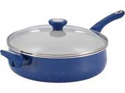 Farberware 5 qt. Nonstick New Traditions Speckled Jumbo Cooker with Helper Handle Blue