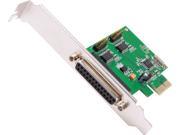 SYBA 2 Serial 1 Parallel PCI e Controller Card with Low Profile Brackets Model SI PEX50054