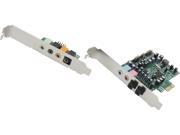 SYBA 7.1 Surround Sound S PDIF In Out Digital Analog PCI e Audio Card Model SD PEX63081