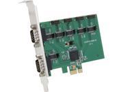 SYBA 6 Port RS 232 Serial PCI Express Revision 2.0; with Exar Chipset Model SI PEX15040