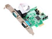 StarTech 2 Port Native PCI Express RS232 Serial Adapter Card with 16550 UART Model PEX2S553