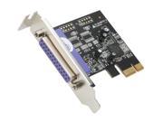 StarTech 1 Port PCI Express Low Profile Parallel Adapter Card SPP EPP ECP Model PEX1PLP