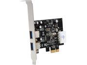 StarTech 2 Port PCI Express PCIe SuperSpeed USB 3.0 Card Adapter with UASP LP4 Power Model PEXUSB3S25