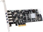 VANTEC Quad Chip 4 Port Dedicated 5Gbps USB 3.0 PCIe Host Card Model UGT PCE430 4C
