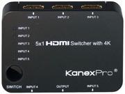 KanexPro 5x1 HDMI Switcher with 4K Support SW HD5X14K